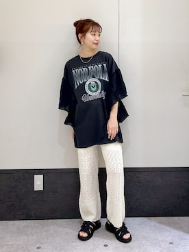 「レプシィム(LEPSIM)」｜「アイテム（Tシャツ/カットソー）」を使った、ogiさん（レディース・157cm）の春コーディネート