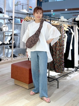「レプシィム(LEPSIM)」｜「アイテム（Tシャツ/カットソー）」を使った、ogiさん（レディース・157cm）の夏コーディネート