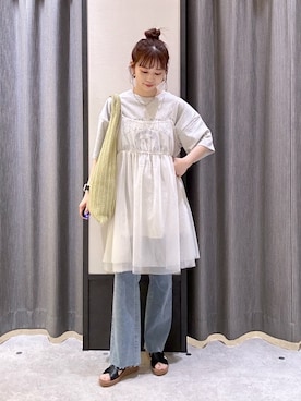 「レプシィム(LEPSIM)」｜「アイテム（Tシャツ/カットソー）」を使った、ogiさん（レディース・157cm）の春コーディネート