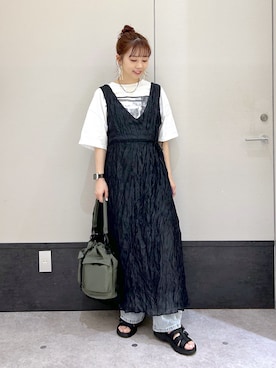 「レプシィム(LEPSIM)」｜「アイテム（ワンピース/ドレス）」を使った、ogiさん（レディース・157cm）の夏コーディネート