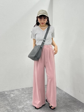 「アイテム（キャップ）」を使った、ogiさん（レディース・157cm・30代）の夏コーディネート