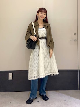 「アイテム（スカート）」を使った、ogiさん（レディース・157cm・30代）の秋コーディネート