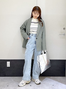 「レプシィム(LEPSIM)」｜「アイテム（トートバッグ）」を使った、ogiさん（レディース・157cm）の冬コーディネート
