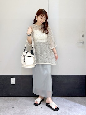 「レプシィム(LEPSIM)」｜「アイテム（スカート）」を使った、ogiさん（レディース・157cm）の春コーディネート