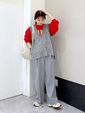 「ベストコーデ」｜「アイテム（スウェット）」を使った、ogiさん（レディース・157cm）の冬コーディネート