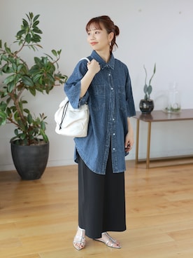 「レプシィム(LEPSIM)」｜「アイテム（スカート）」を使った、ogiさん（レディース・157cm）の春コーディネート