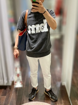 「YANUK（ヤヌーク）のアイテム」を使った、Hayakeeeenさん（メンズ・163cm）の夏コーディネート