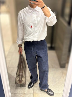 「アイテム（ビジネスバッグ）」を使った、Hayakeeeenさん（メンズ・163cm）の夏コーディネート