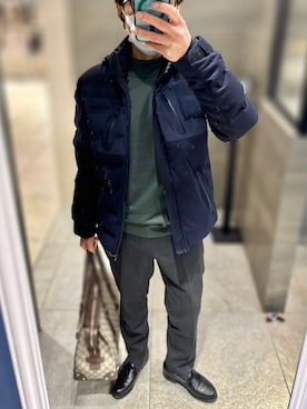 「GUCCI（グッチ）のアイテム（バッグ）」を使った、Hayakeeeenさん（メンズ・163cm）の冬コーディネート