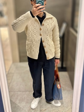 「アイテム（スウェット）」を使った、Hayakeeeenさん（メンズ・163cm）の秋コーディネート