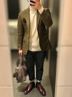 Hayakeeeenさん（メンズ・163cm）の冬コーディネート