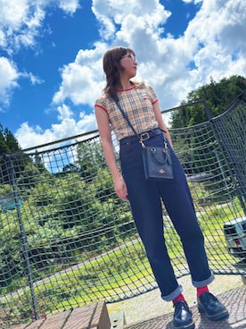 「BURBERRY（バーバリー）のアイテム」を使った、まにょさん（レディース・153cm）の夏コーディネート