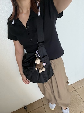 「アイテム（ポロシャツ）」を使った、さるちゃわさん（レディース・160cm）の秋コーディネート