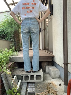 「古着好きな人と繋がりたい」｜「アイテム（パンプス）」を使った、mikotoさん（レディース・160cm）の夏コーディネート