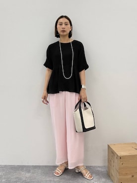 「リラックス」｜eriさん（レディース・167cm）の春コーディネート