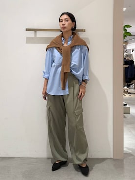「アイテム（カーゴパンツ）」を使った、eriさん（レディース・167cm・30代）の秋コーディネート