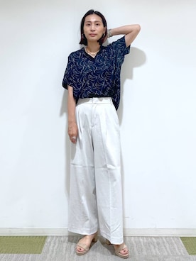 「高見え」｜eriさん（レディース・167cm）の夏コーディネート