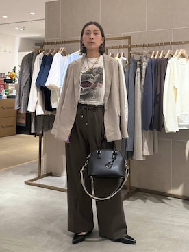 「Elura（エルーラ）のアイテム」を使った、eriさん（レディース・167cm）の春コーディネート