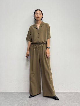 「アイテム（サロペット/オーバーオール）」を使った、eriさん（レディース・167cm）の夏コーディネート