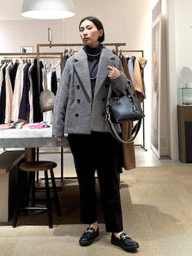 「Elura（エルーラ）のアイテム」を使った、eriさん（レディース・167cm）の冬コーディネート