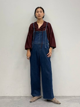 「アイテム（サロペット/オーバーオール）」を使った、eriさん（レディース・167cm・30代）の夏コーディネート