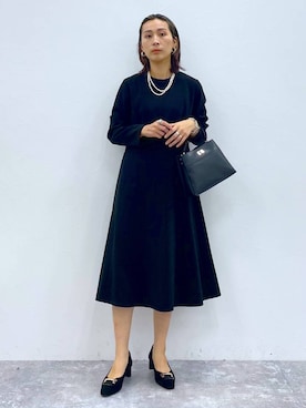 「アイテム（ワンピース/ドレス）」を使った、eriさん（レディース・167cm・30代）の冬コーディネート