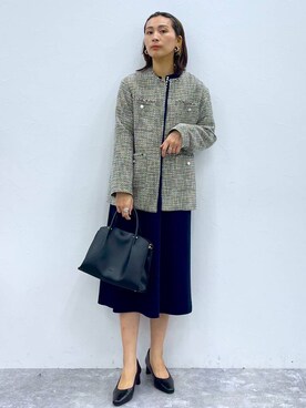 「アイテム（ワンピース/ドレス）」を使った、eriさん（レディース・167cm・30代）の冬コーディネート