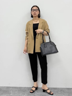 「Elura（エルーラ）のアイテム」を使った、eriさん（レディース・167cm）の春コーディネート