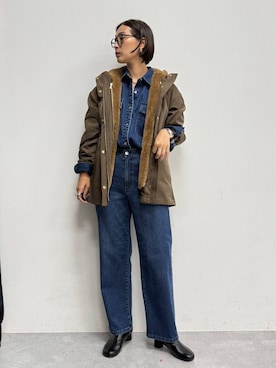 「アイテム（マウンテンパーカー）」を使った、eriさん（レディース・167cm・30代）の夏コーディネート