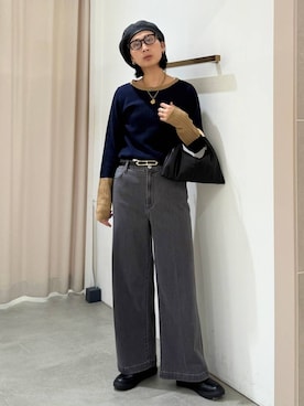 「アイテム（帽子）」を使った、eriさん（レディース・167cm・30代）の冬コーディネート