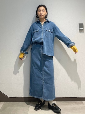 「Elura（エルーラ）のアイテム（その他トップス）」を使った、eriさん（レディース・167cm）の冬コーディネート