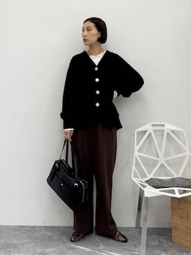 「Elura（エルーラ）のアイテム」を使った、eriさん（レディース・167cm）の冬コーディネート