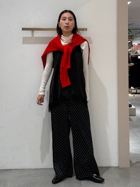 「アイテム（キャミソール）」を使った、eriさん（レディース・167cm・30代）の冬コーディネート