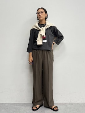 「アイテム（パーカー）」を使った、eriさん（レディース・167cm・30代）の秋コーディネート
