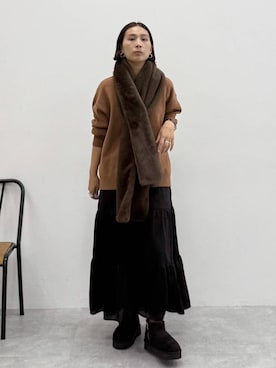 「リラックス」｜eriさん（レディース・167cm）の冬コーディネート