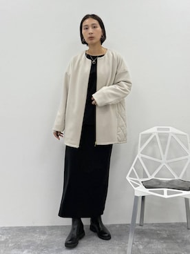 「アイテム（ブルゾン）」を使った、eriさん（レディース・167cm・30代）の秋コーディネート