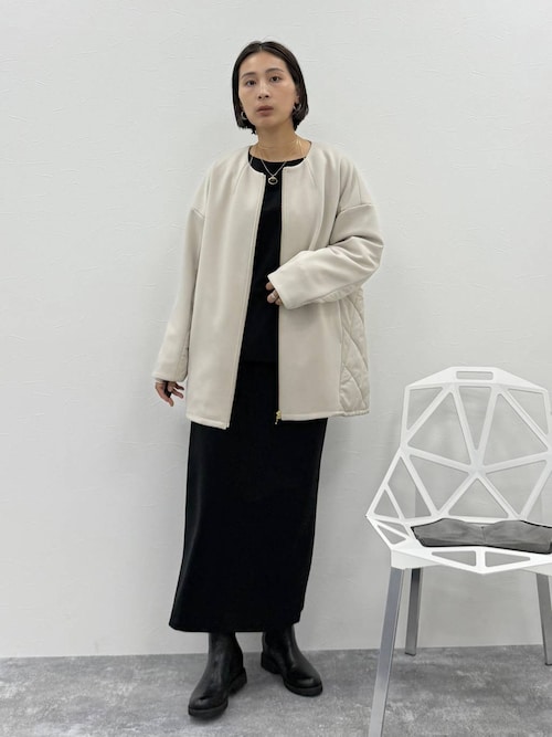 セール】ダンボールキルトノーカラーブルゾン/571750（ブルゾン