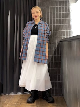「JEANASIS（ジーナシス）のアイテム」を使った、kakoさん（レディース・154cm）の夏コーディネート