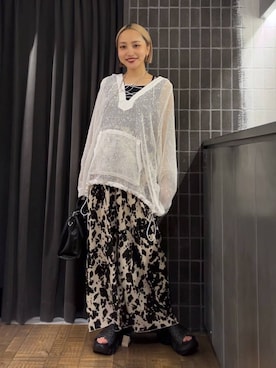 「アイテム（パーカー）」を使った、kakoさん（レディース・154cm・20代）の夏コーディネート