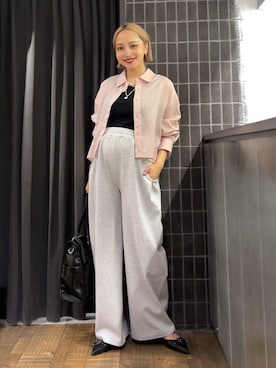 「アイテム（スウェットパンツ）」を使った、kakoさん（レディース・154cm・20代）の夏コーディネート