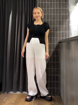 「アイテム（セットアップ）」を使った、kakoさん（レディース・154cm・20代）の夏コーディネート