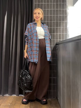 「アイテム（スウェットパンツ）」を使った、kakoさん（レディース・154cm・20代）の夏コーディネート