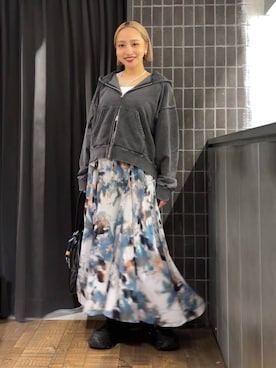 「アイテム（パーカー）」を使った、kakoさん（レディース・154cm・20代）の夏コーディネート