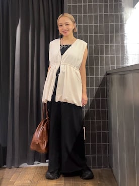 「アイテム（ボストンバッグ）」を使った、kakoさん（レディース・154cm・20代）の夏コーディネート