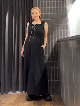 「アイテム（ジャンパースカート）」を使った、kakoさん（レディース・154cm）の夏コーディネート