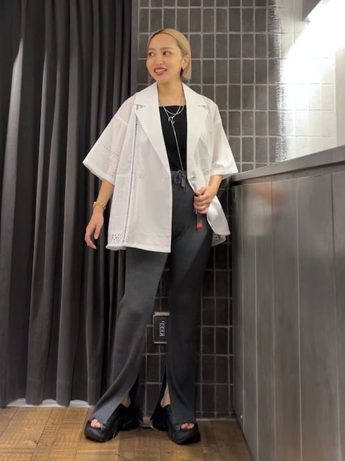 パッチワークレースWジャケット　ジーナシス　新品未使用　今季新作 JEANASIS｜パッチワークレースWジャケット | Rakuten Fashion
