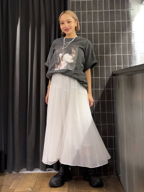 ニュアンスプリントフレアスカート タグ付き新品 JEANASIS｜ニュアンスプリントフレアスカート | Rakuten Fashion