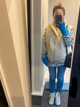 「LAKOLE（ラコレ）のアイテム（ジャケット/アウター）」を使った、keyさん（キッズ・145cm）の冬コーディネート