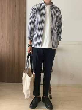 「KLEMAN（クレマン）の＜KLEMAN＞ PADRE/シューズ（モカシン/デッキシューズ）」を使った、きむさん（メンズ・179cm）の秋コーディネート