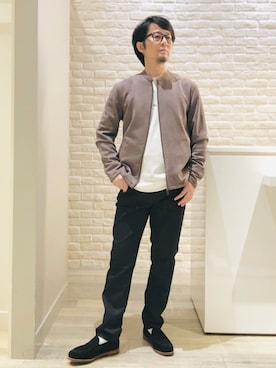 「アイテム（ジャケット/アウター）」を使った、片山さん（メンズ・165cm・40代）の秋コーディネート